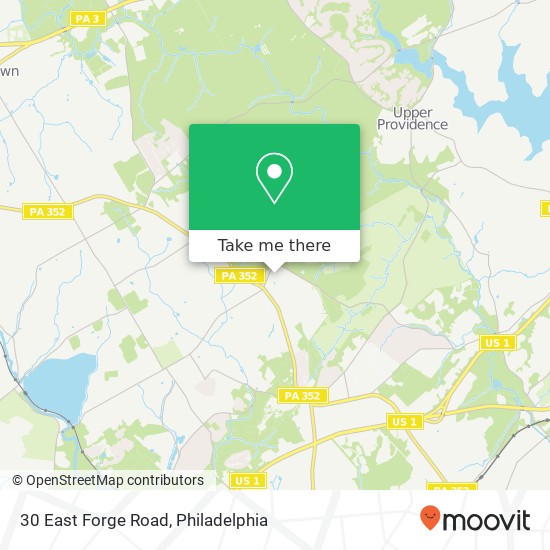 Mapa de 30 East Forge Road