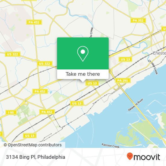 Mapa de 3134 Bing Pl