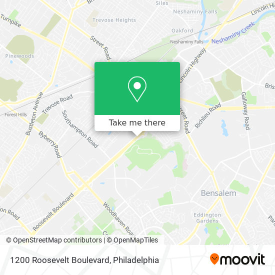 1200 Roosevelt Boulevard map