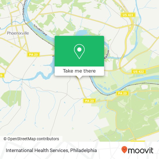 Mapa de International Health Services