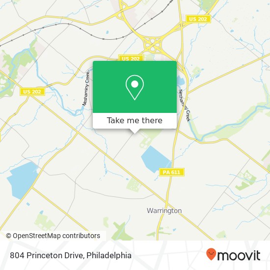 804 Princeton Drive map