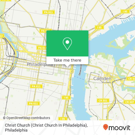 Christ Church (Christ Church In Philadelphia) map