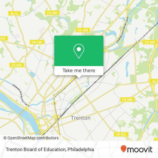 Mapa de Trenton Board of Education