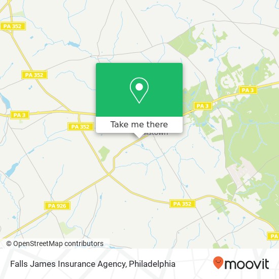 Mapa de Falls James Insurance Agency