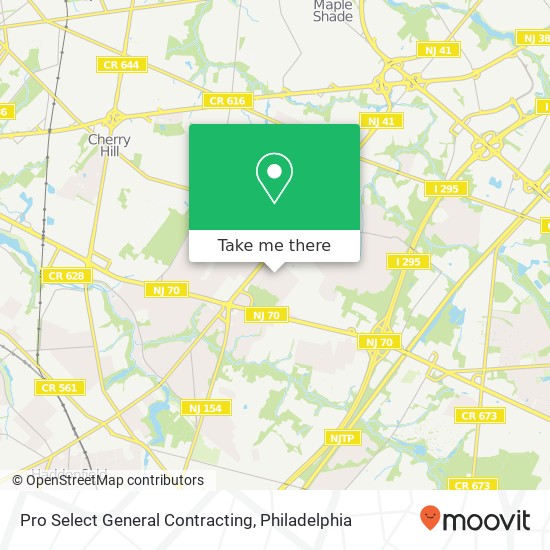 Pro Select General Contracting map