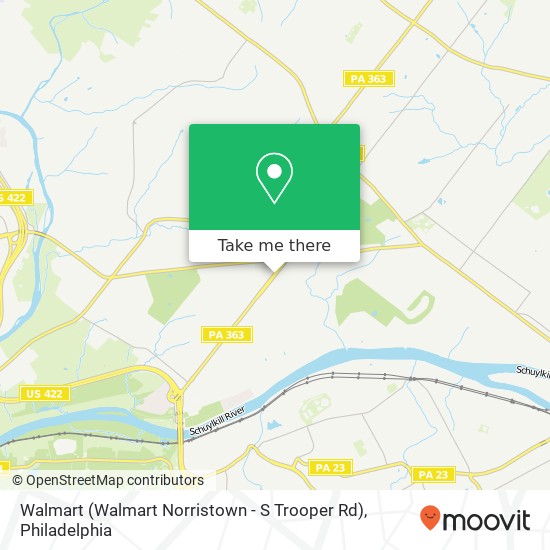 Walmart (Walmart Norristown - S Trooper Rd) map