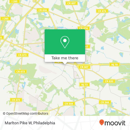 Marlton Pike W map