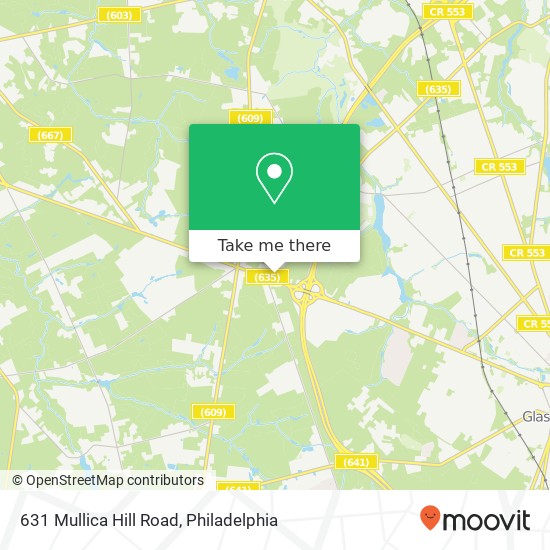 Mapa de 631 Mullica Hill Road