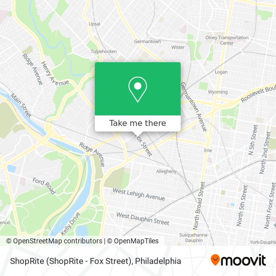 ShopRite (ShopRite - Fox Street) map