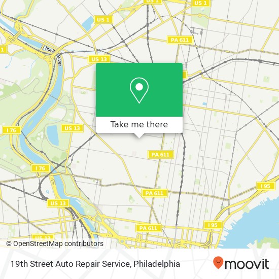 19th Street Auto Repair Service map