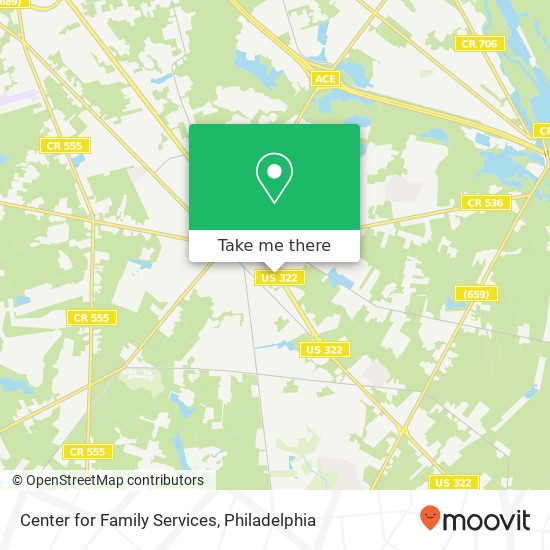 Mapa de Center for Family Services