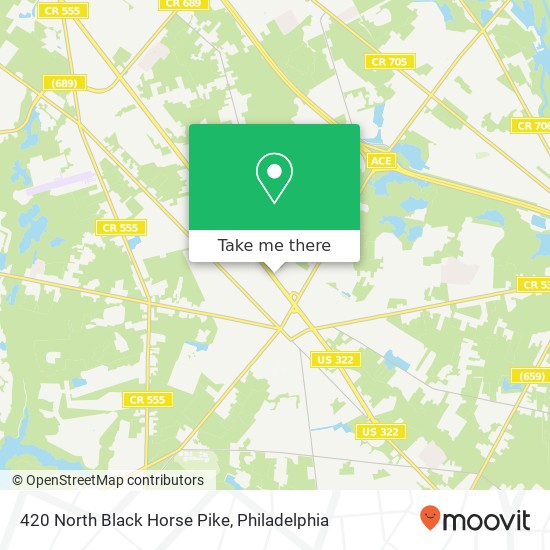 Mapa de 420 North Black Horse Pike