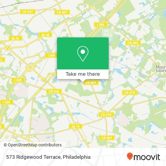 Mapa de 573 Ridgewood Terrace