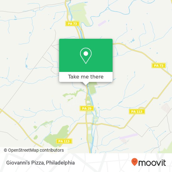 Giovanni's Pizza map