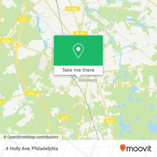 Mapa de 4 Holly Ave