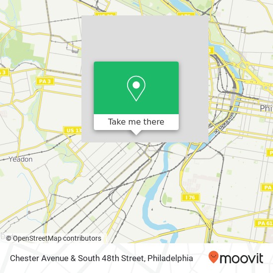Mapa de Chester Avenue & South 48th Street