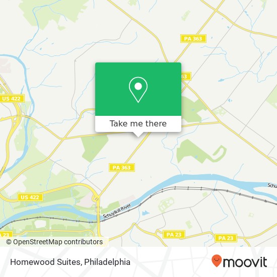 Homewood Suites map