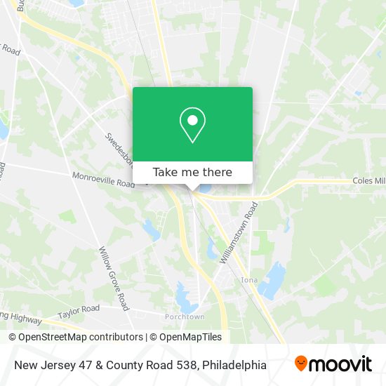 Mapa de New Jersey 47 & County Road 538