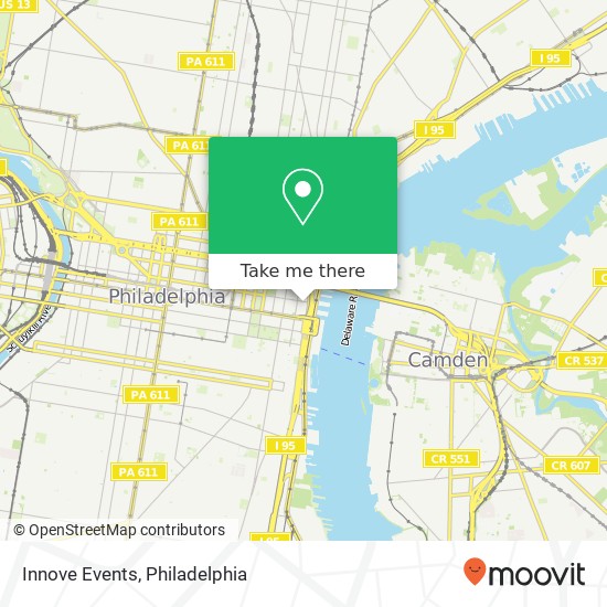 Innove Events map