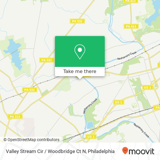 Mapa de Valley Stream Cir / Woodbridge Ct N