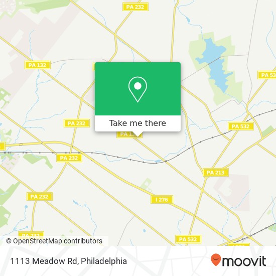 Mapa de 1113 Meadow Rd
