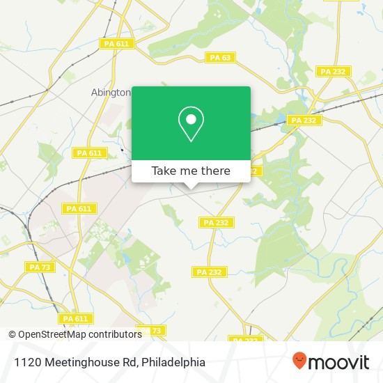 Mapa de 1120 Meetinghouse Rd