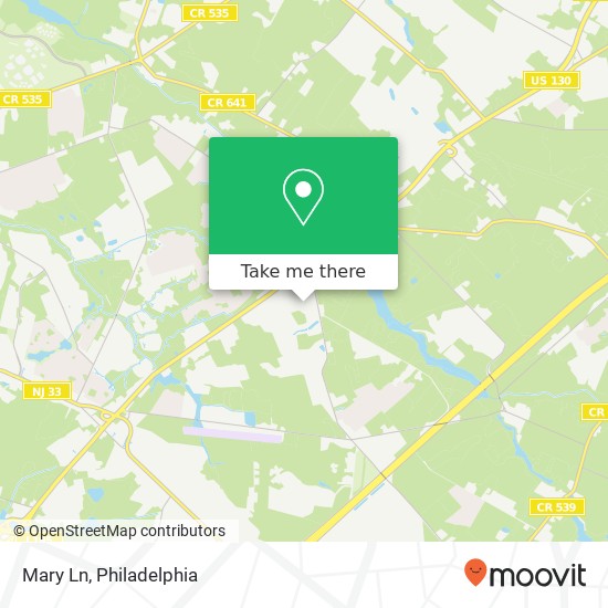 Mary Ln map