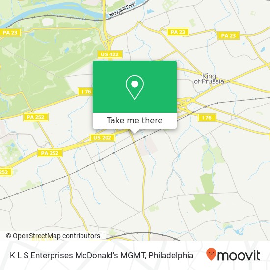 K L S Enterprises McDonald's MGMT map