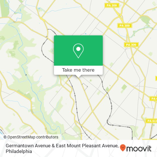Germantown Avenue & East Mount Pleasant Avenue map