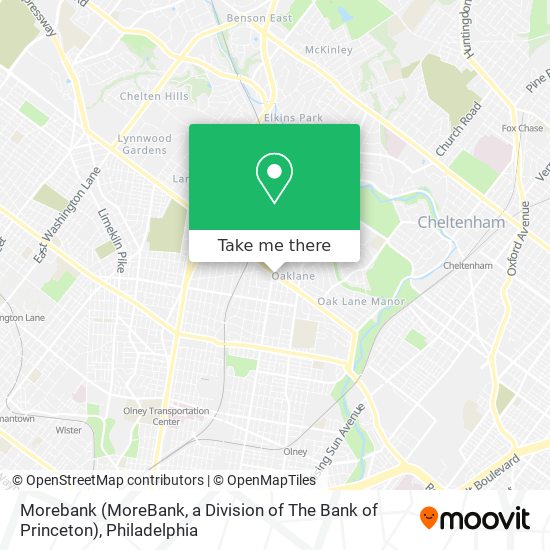 Morebank (MoreBank, a Division of The Bank of Princeton) map