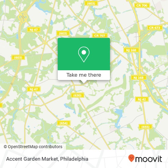 Mapa de Accent Garden Market