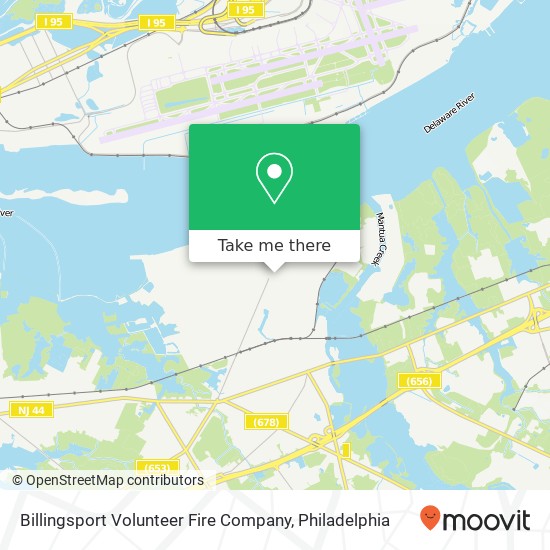 Billingsport Volunteer Fire Company map