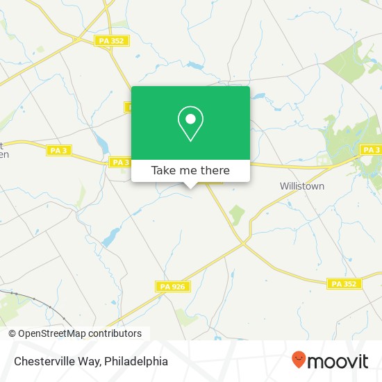 Chesterville Way map