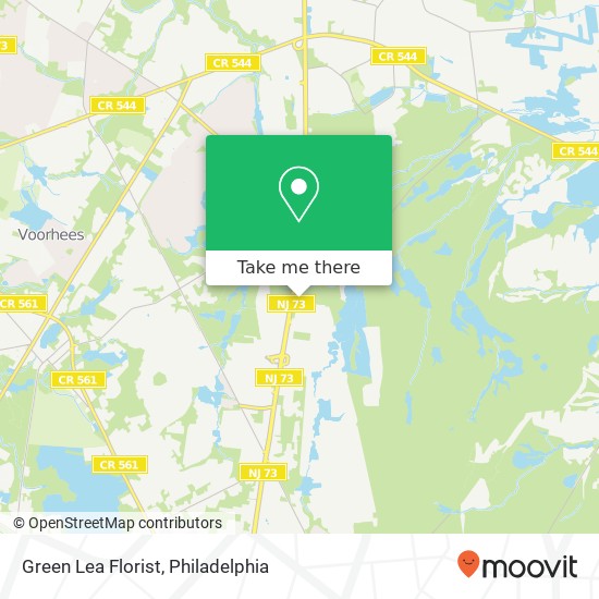 Green Lea Florist map