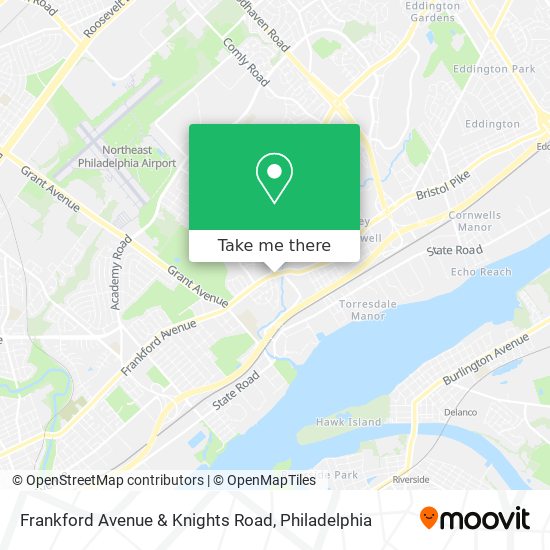 Mapa de Frankford Avenue & Knights Road