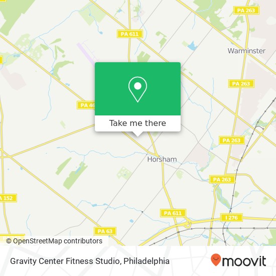 Gravity Center Fitness Studio map