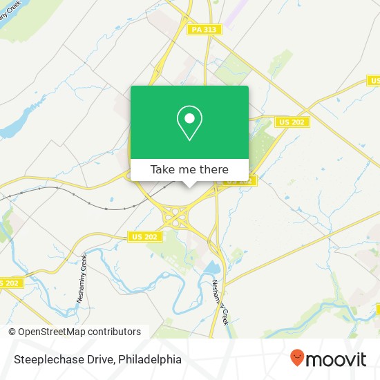Steeplechase Drive map