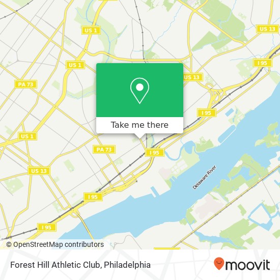 Forest Hill Athletic Club map