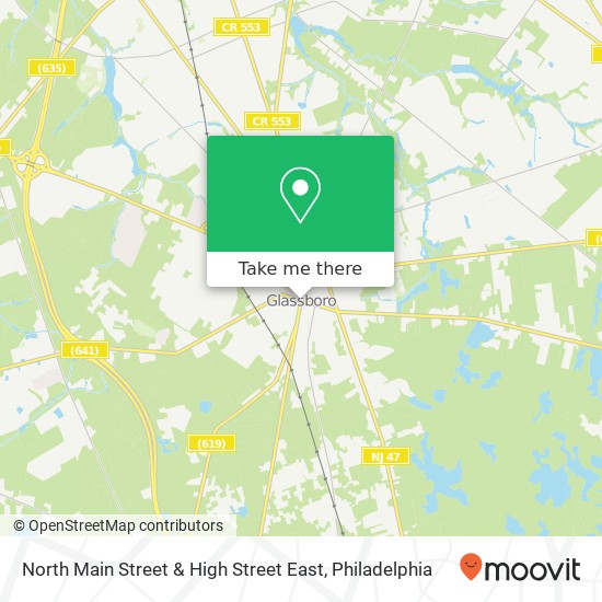 North Main Street & High Street East map