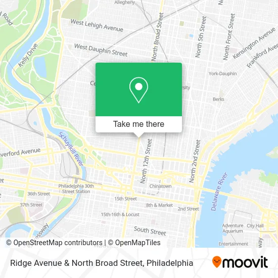 Ridge Avenue & North Broad Street map