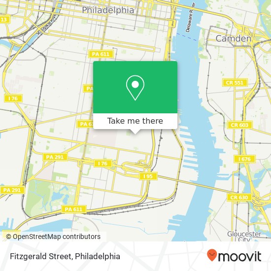 Mapa de Fitzgerald Street