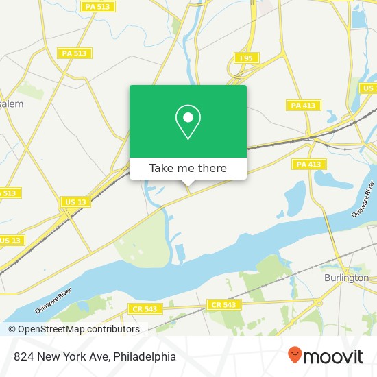 Mapa de 824 New York Ave