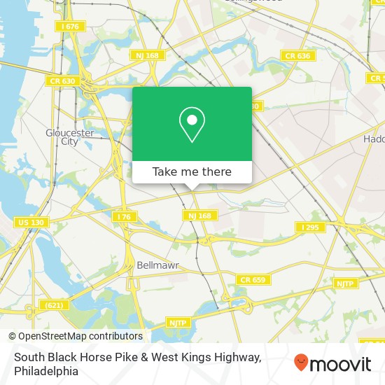 South Black Horse Pike & West Kings Highway map