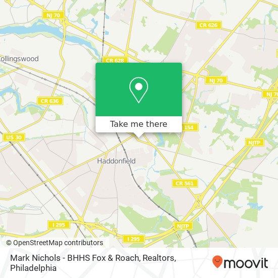 Mark Nichols - BHHS Fox & Roach, Realtors map