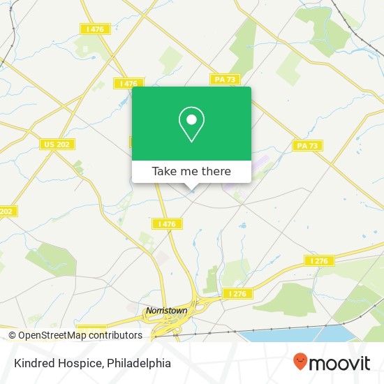 Kindred Hospice map