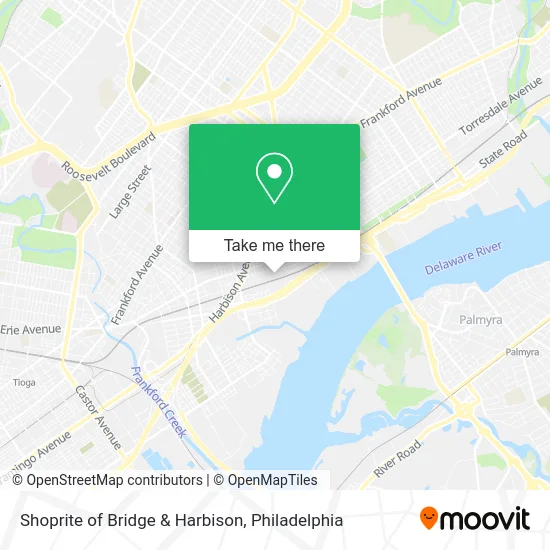 Shoprite of Bridge & Harbison map