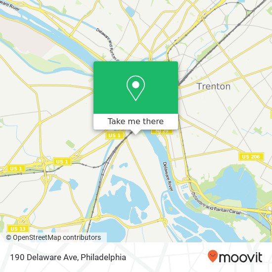Mapa de 190 Delaware Ave