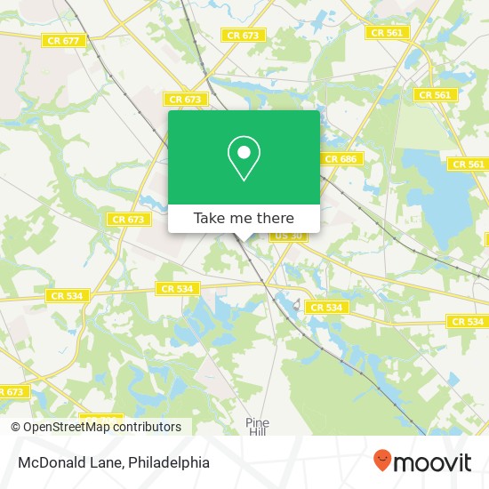Mapa de McDonald Lane