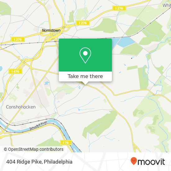 Mapa de 404 Ridge Pike