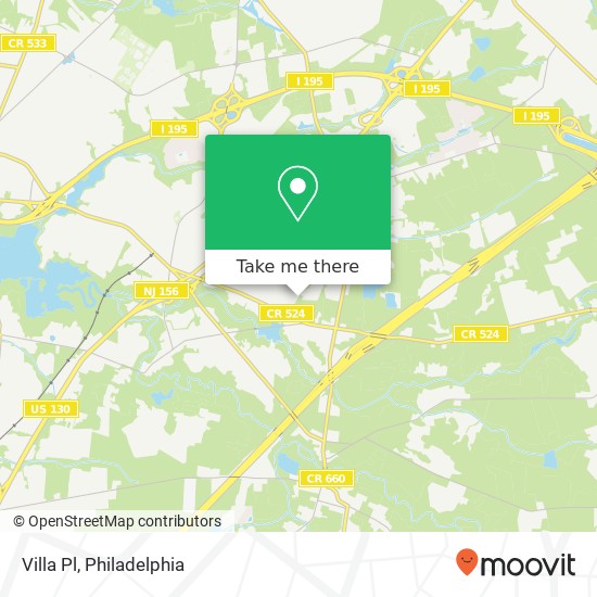 Villa Pl map